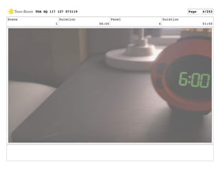 Scene
1
Duration
06:00
Panel
4
Duration
01:00
TOA SQ 117 127 073119 Page 4/252
 