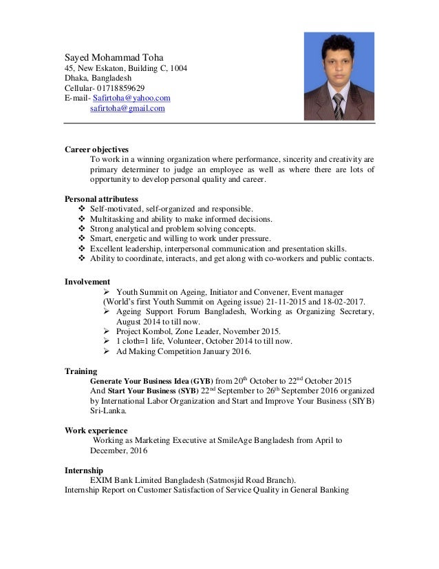 toaha cv personalize resume