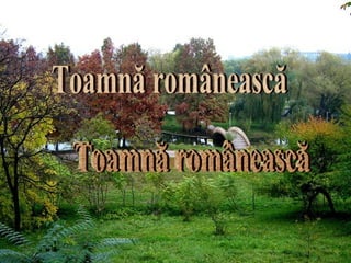 Toamnă românească Toamnă românească Toamnă românească 