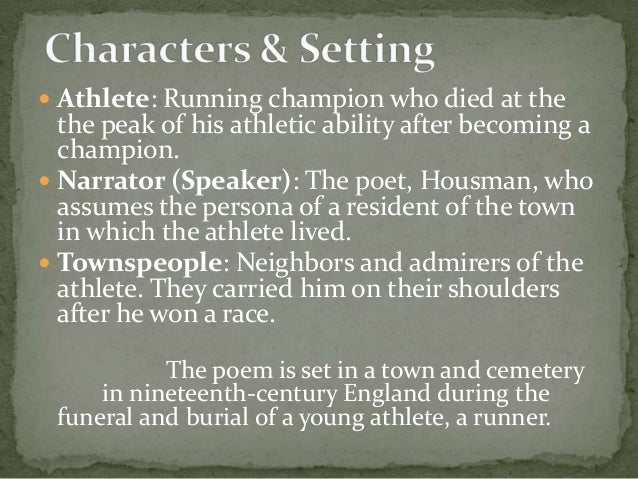 to an athlete dying young analysis