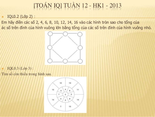 Toan iq cho thiếu nhi
