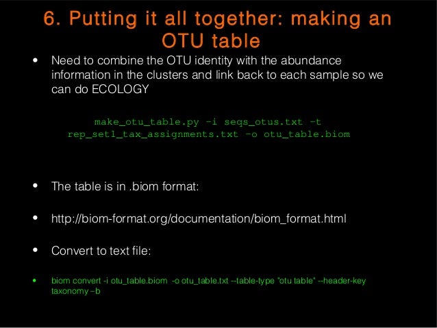 toast 2015 qiime_talk biom format