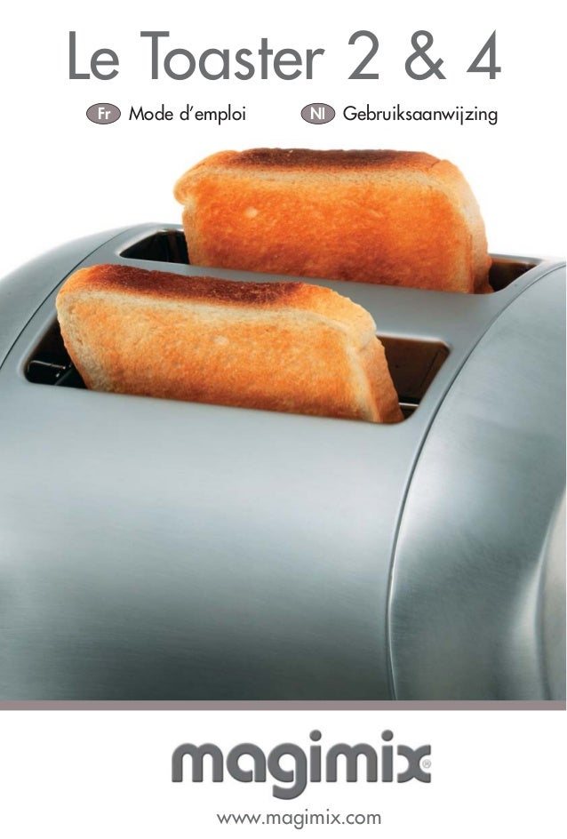 Toaster magimix notice