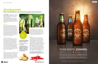 16 
spring drinks • champagne 
Check the vintage: Non-Vintage 
Champagne is a blend of several 
different batches of wine from different 
years to make a more consistent 
product. It is produced to drink now, 
but will keep two to five years if the 
cork and storage conditions are ideal. 
Vintage Champagne, made when there 
is a great season and a vintage year is 
declared, can keep for five to 10 years 
(some say more), depending on the 
cork and storage. These rules also apply 
to all New Zealand sparkling wines 
fermented in the bottle. 
Chill out: Chilling the wine keeps the 
aromatics of the bubbles, maintains 
bubble size and prevents frothing/ 
foaming, but too chilled takes away 
aromatics. A couple of hours in the 
fridge is a good guide. Alternatively 
leave an unopened bottle in an ice 
bucket filled with half ice and half water 
for about 30 minutes. 
Stop it up: How long your bubbles last 
P ick of t he s eason 
Cellaring and serving: 
 