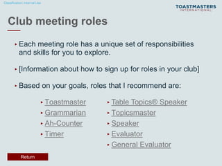 Toastmaster Roles Picture Toastmaster New Member Orientation.pdf