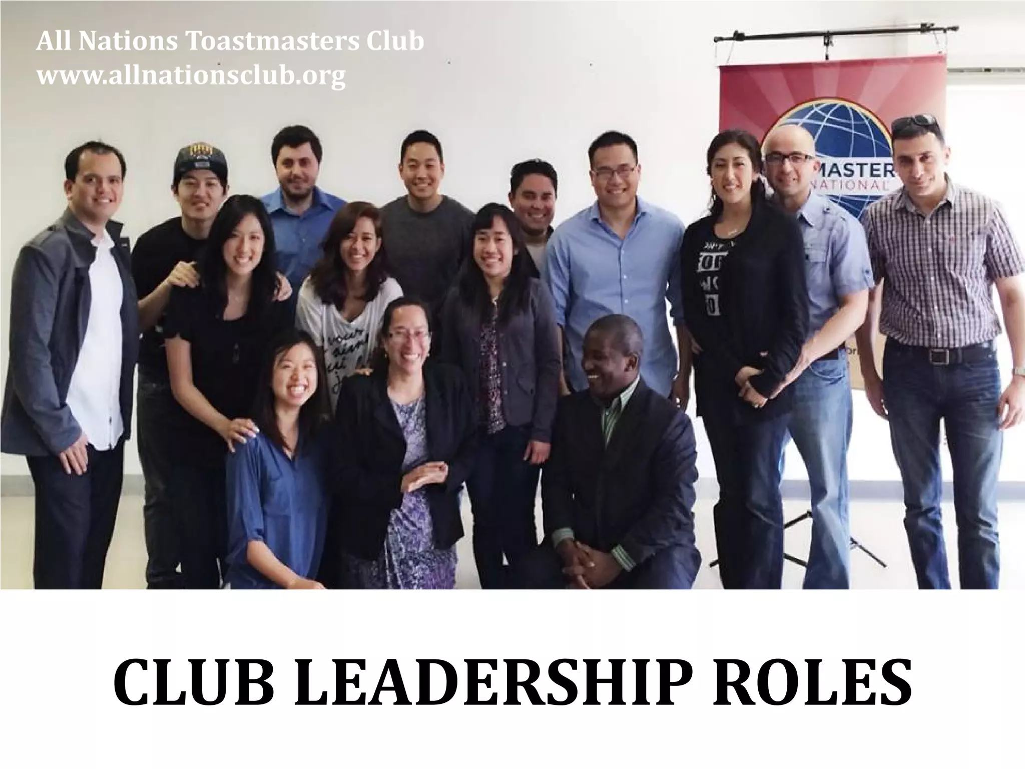 Leadership roles available in Toastmasters Clubs | PPT