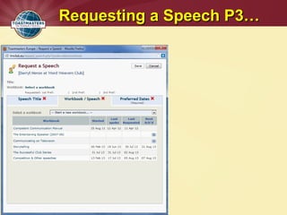 Requesting a Speech P3…Requesting a Speech P3…
 