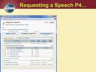 Requesting a Speech P4…Requesting a Speech P4…
 