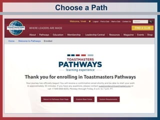 Toastmasters Pathways Journey