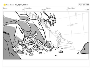 Scene
27
Duration
15:00
Panel
1
Duration
01:00
TOA_SQ067_062519 Page 151/165
 