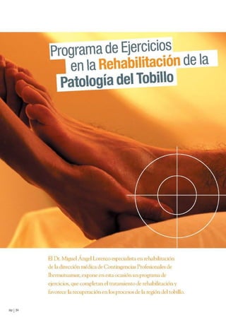 Programa de Ejercicios en la Rehabilitación de la Patología del Tobillo