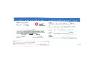 Updated CPR/AED Certification