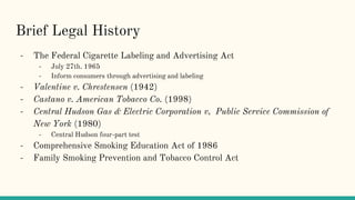 Tobacco advertisement