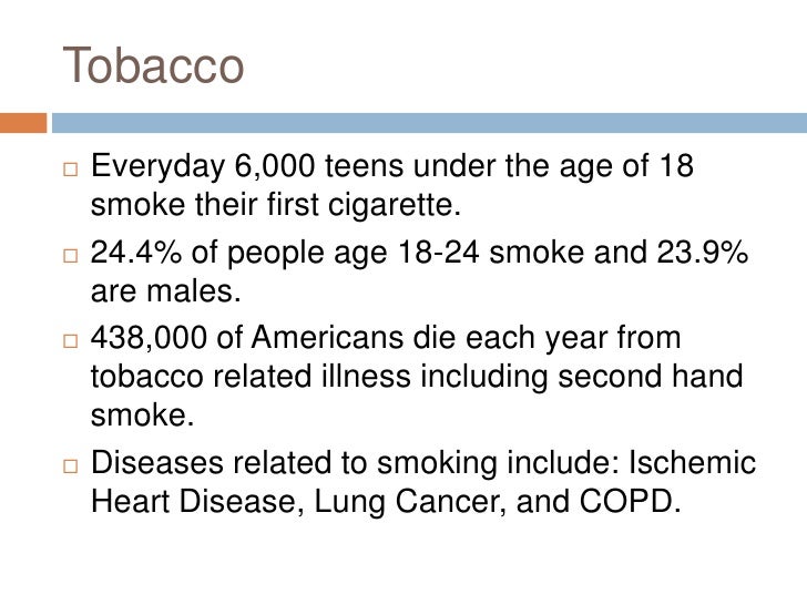Tobacco and alcohol addiction