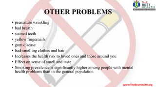 Tobacco addiction awareness ppt | PPTX