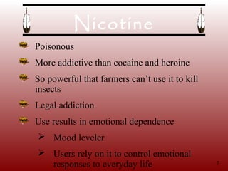 tobacco addiction ppt Tobacco addiction