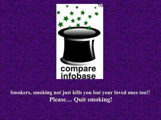 Smokers, smoking not just kills you but your loved ones too!!   Please… Quit smoking! 