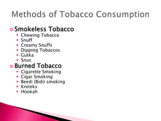 Tobacco use and dependence