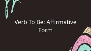 verb to be and not be grammatically correct | PPTX