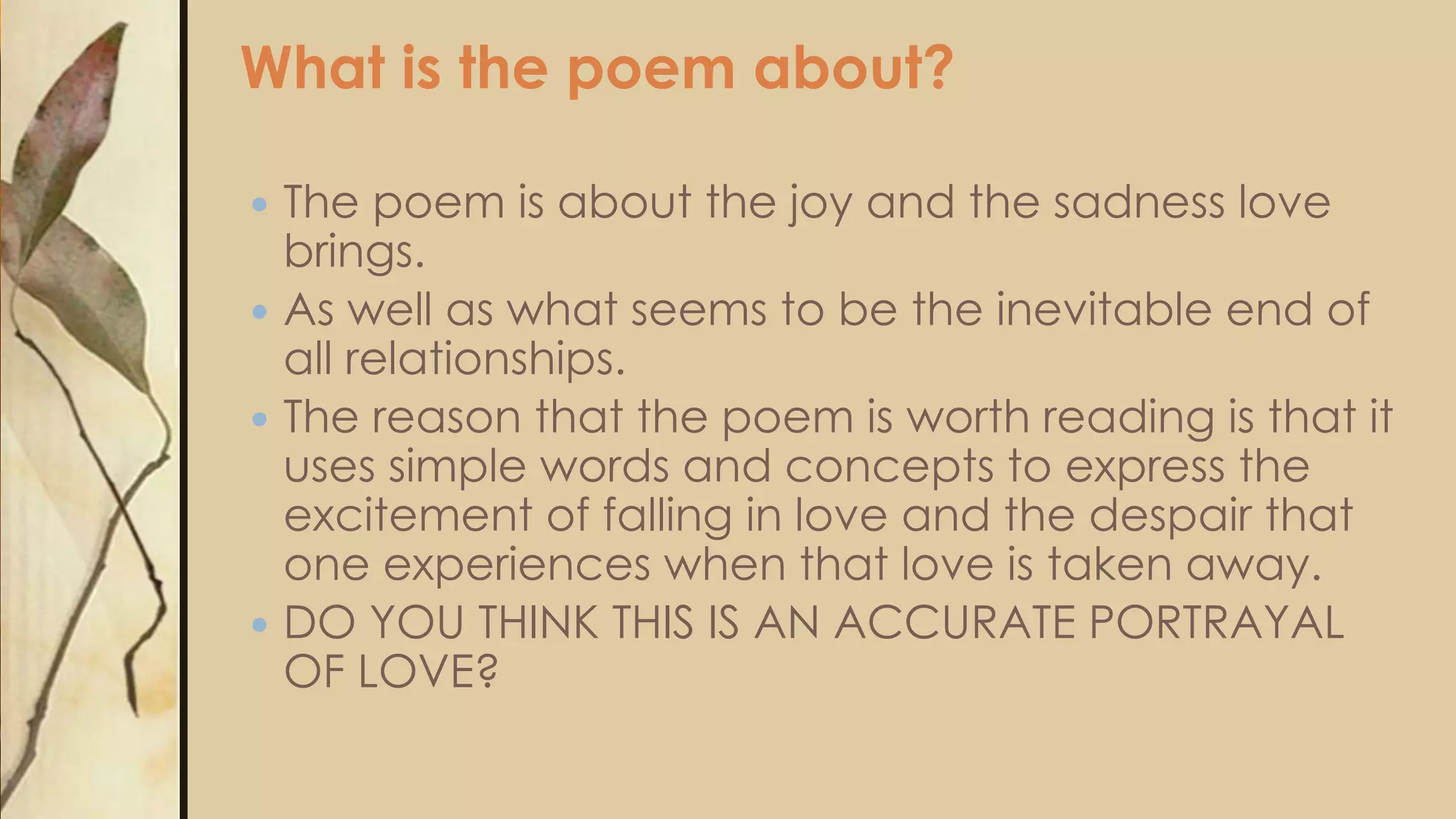 To be in love Gwendolyn Brooks PPTX