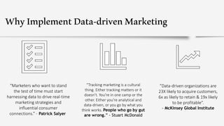 Applying Data Science and Analytics in Marketing | PPTX