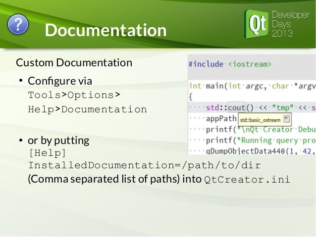 Qt Creator Documentation Qt Creator Documentation