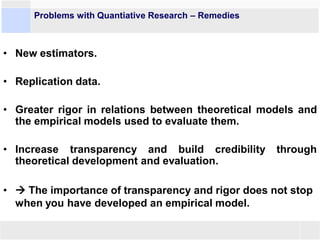 Political Science Quantitative Methods Overview of the Possibilities of Quantitative Methods in Political ...