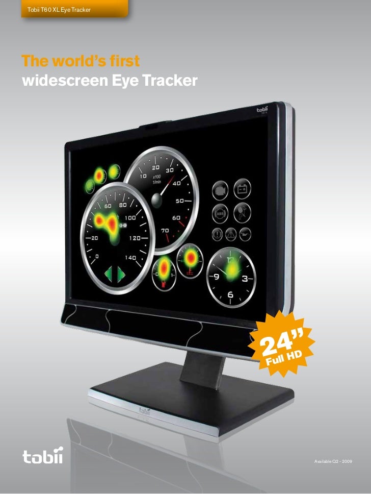 Tobii T60 Xl Eye Tracker Product Leaflet Ux