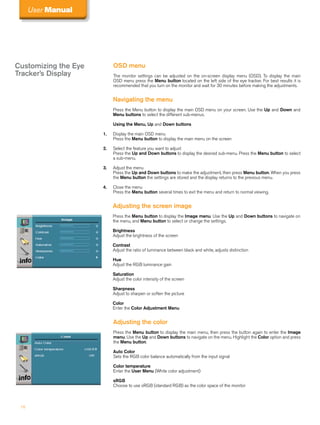 Tobii T60 Xl User Manual S | PDF