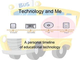 Technology and Me A personal timeline  of educational technology 