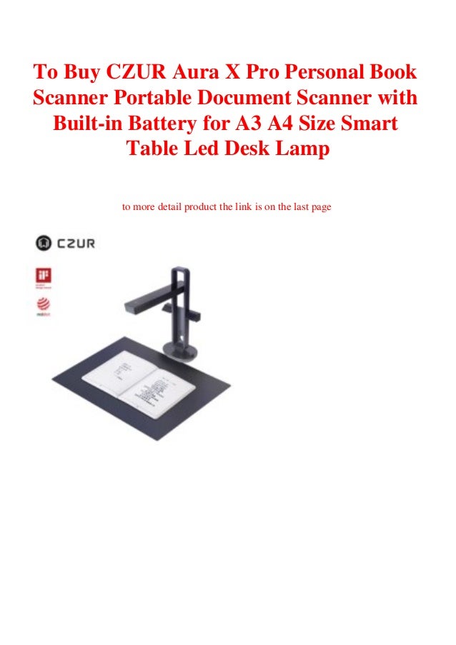 To Buy Czur Aura X Pro Personal Book Scanner Portable Document Scanne