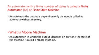 Toc 1 | gate | Theory of computation | PPTX