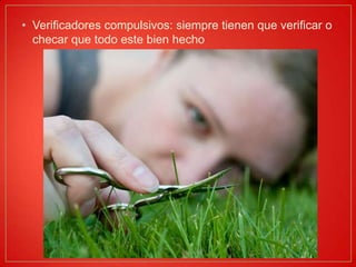 Verificadores compulsivos: siempre tienen que verificar o checar que todo este bien hecho
