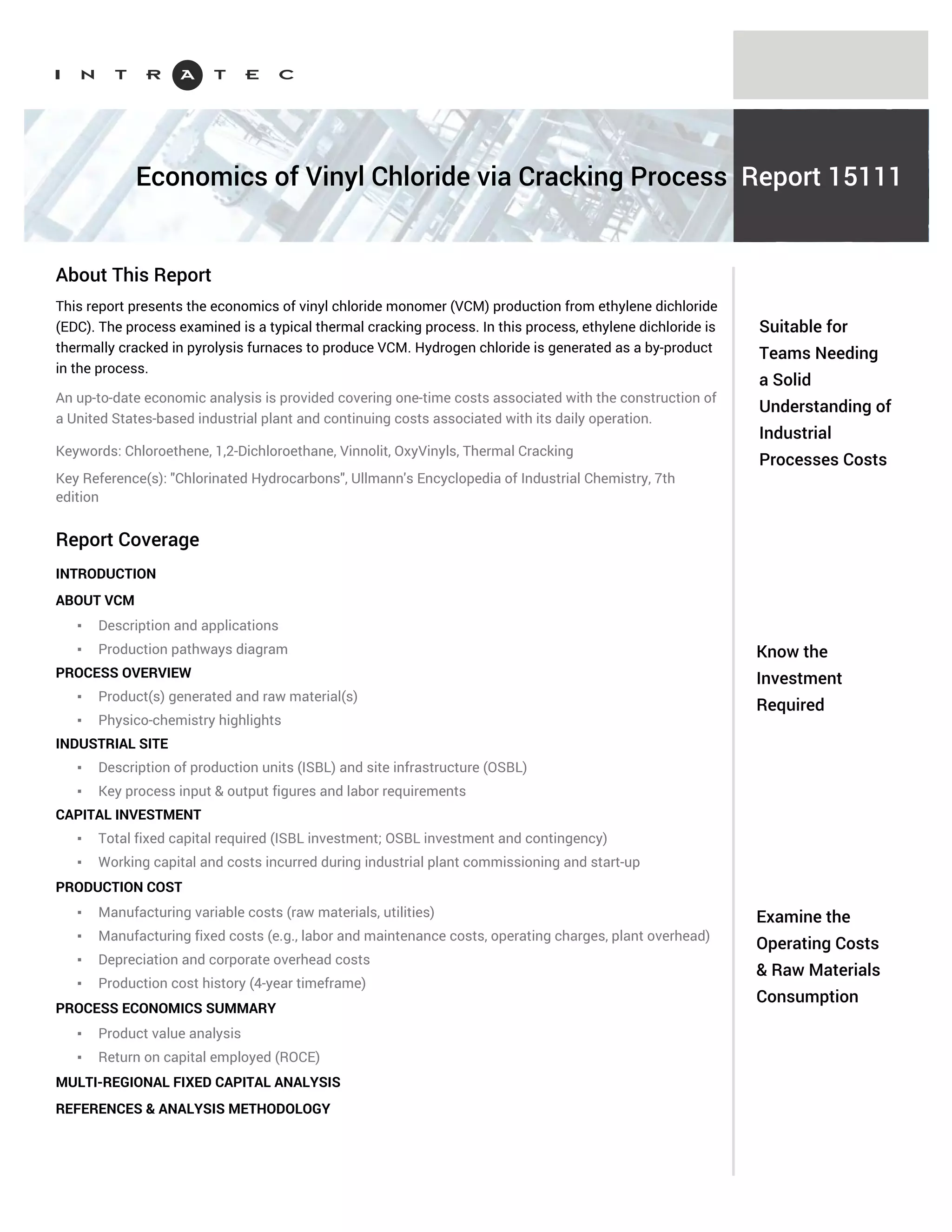 Feasibility Studies: VCM Manufacturing | PDF