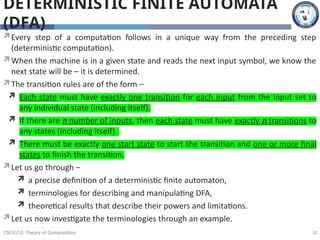 Theory of computation Theory of computation | PPTX