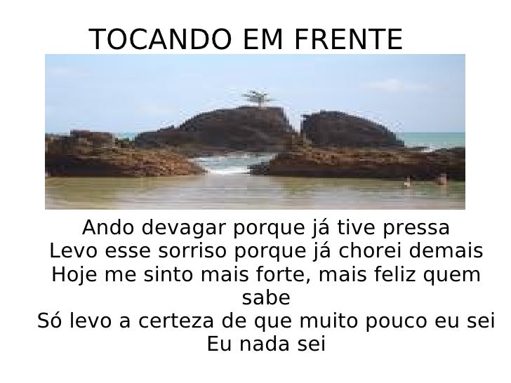 Hoje Ando Devagar Porque Já Tive Pressa