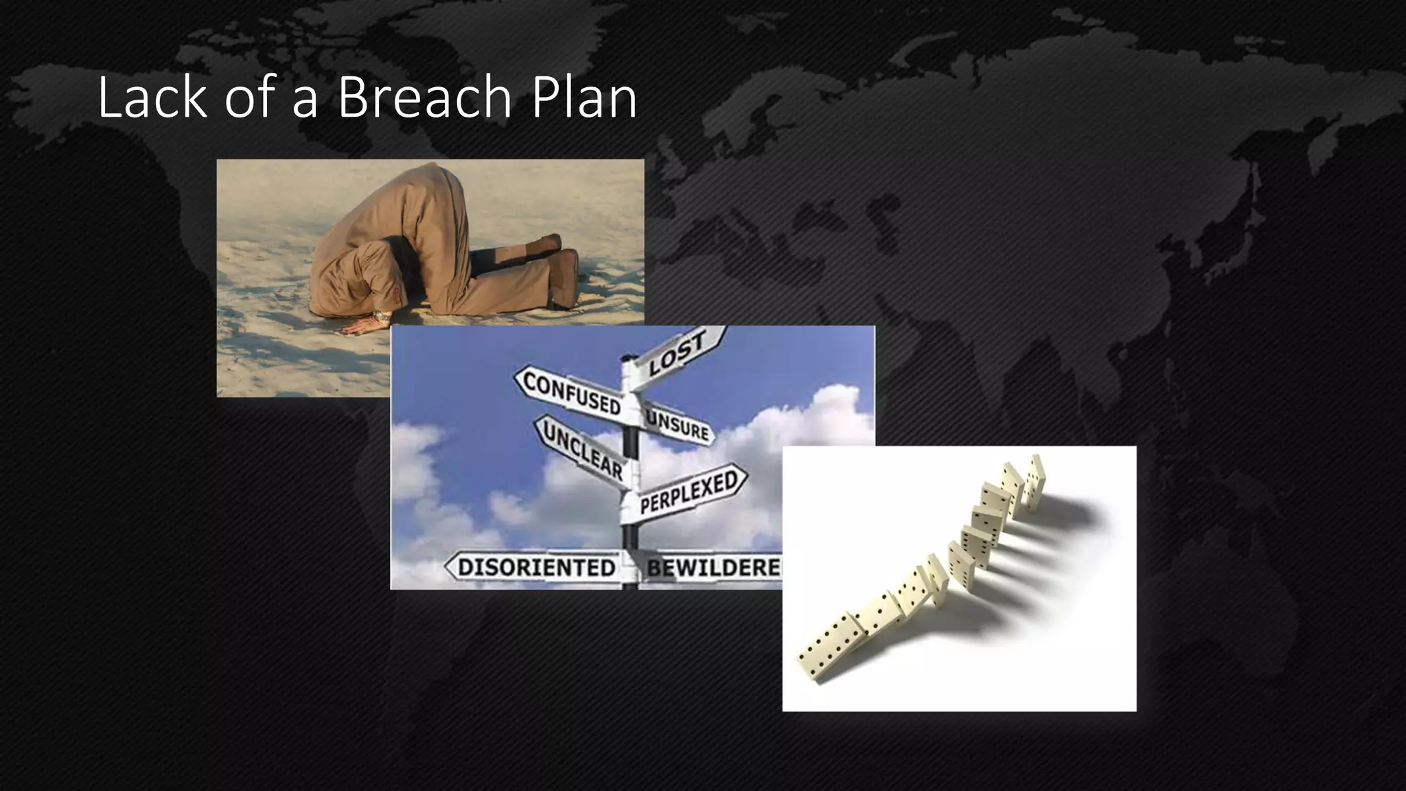 Lack of a Breach Plan 
 