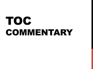 TOC
COMMENTARY
 