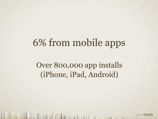 Mobile is well distributed


                                   0.2




         Books added to to-read
                  ...