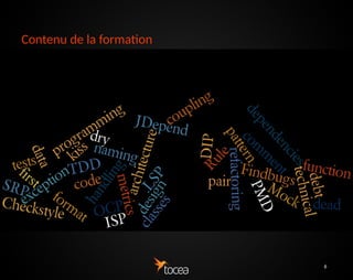 6
Contenu de la formation
5 Séances
Toutes les 3 semaines
2 équipes
 