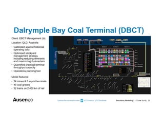 Dbct Train Inloading System Optimizing Logistics Chains with Simulation Modelling | PDF