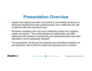 Optimizing Logistics Chains with Simulation Modelling | PDF