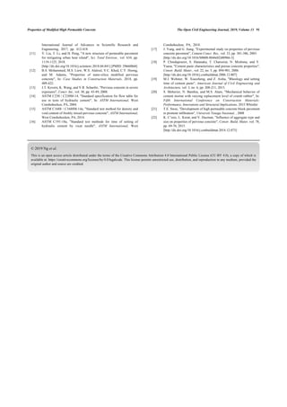 Experimental Study on Modified High Permeable Concrete with Crumb ...