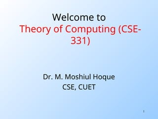 Cse Student Introduction Theory of Computing Intro for CSE Engineering student | PPT