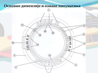 Основне димензије и ознаке пнеуматика
 