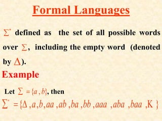 theory of computation lecture 02 | PPTX