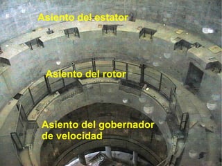 Asiento del estator




 Asiento del rotor




Asiento del gobernador
de velocidad
 