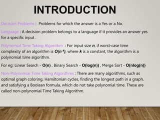 Design and analysis of algorithms unit 6 non deterministic polynomial ...