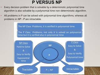 Design and analysis of algorithms unit 6 non deterministic polynomial ...