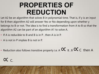 Design and analysis of algorithms unit 6 non deterministic polynomial ...